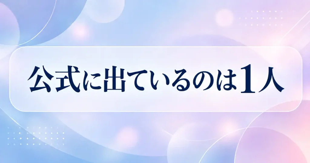 さよならお兄ちゃんのキャストは公式に1人だけ