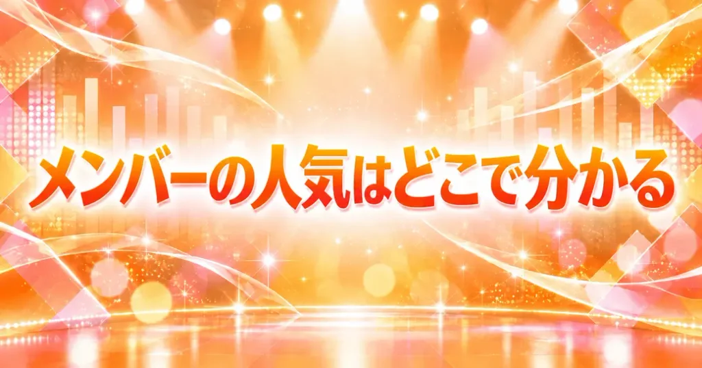 Juice=Juiceのメンバーの人気はどこで分かる?