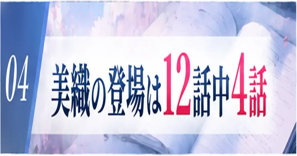 灰原くんの強くて青春ニューゲームの美織が出るのは12話中4話