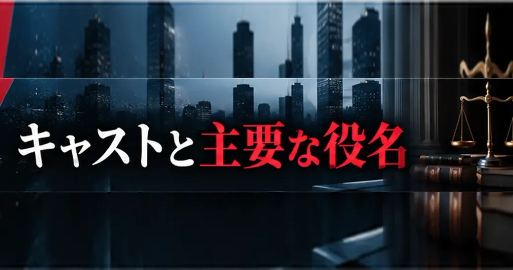 九条の大罪のキャストと主要な役名