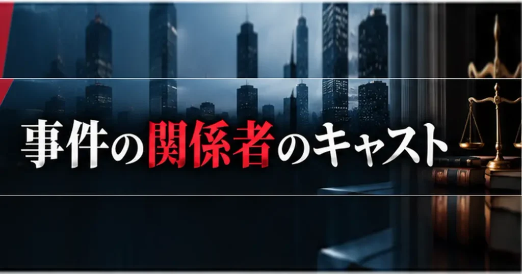 九条の大罪のキャストが演じる事件の関係者