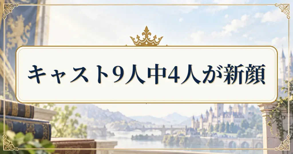 2期のキャストは9人で4人が新顔