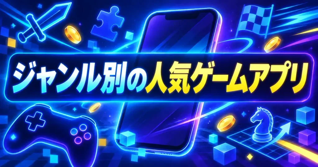 ジャンル別に見る無料の人気ゲームアプリ