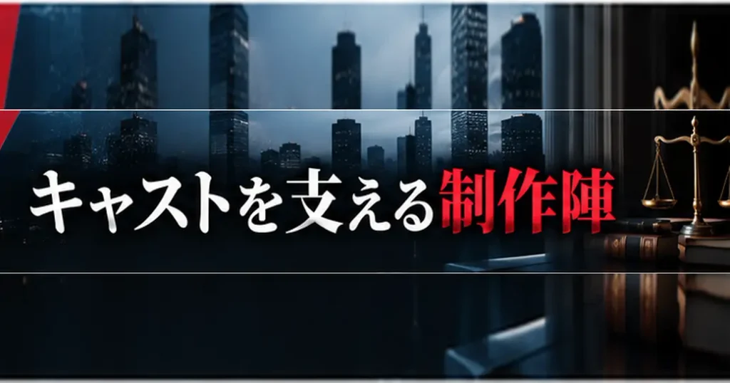 九条の大罪のキャストを支える制作陣