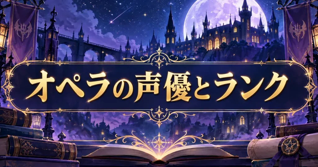 魔入りました!入間くんのオペラの声優とランク