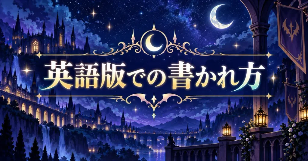 英語版の公式サイトでの書かれ方