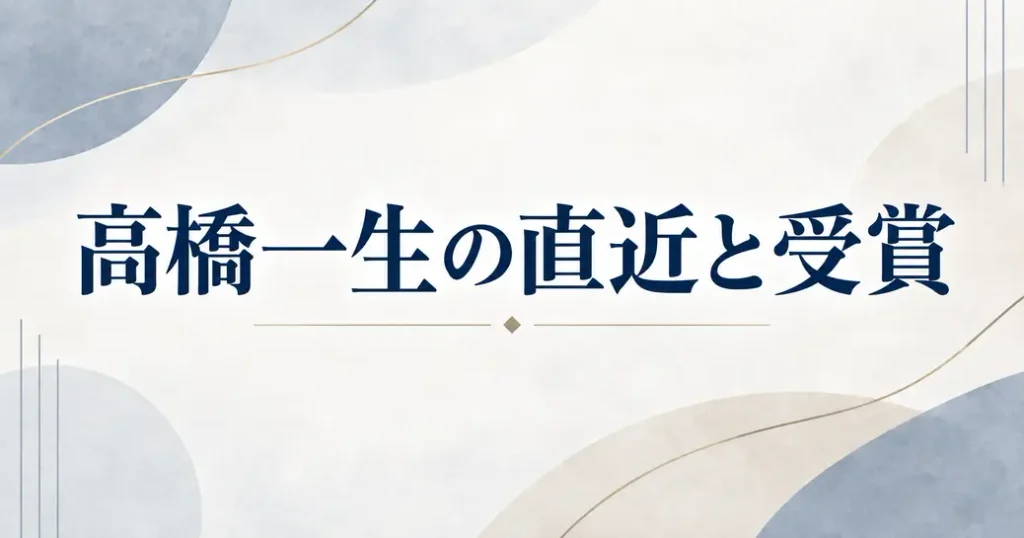 直近の出演と受賞