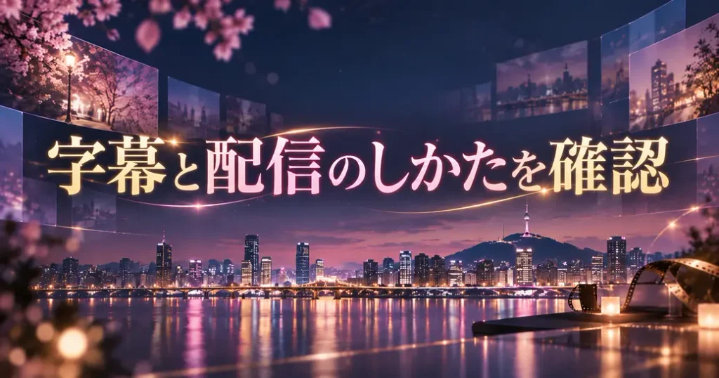 字幕と吹替、配信のしかたを先に確かめる