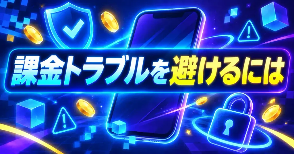 課金トラブルを避けるために知っておきたいこと